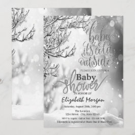 Koel Het is koud buiten het Baby shower van de Win Kaart