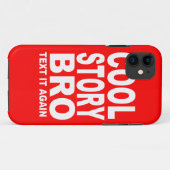 Koel het Verhaal Bro, tekst het opnieuw Case-Mate iPhone Case (Achterkant (horizontaal))