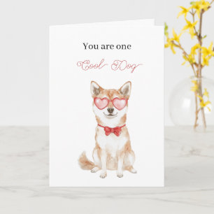 Koel Hond Hart Bril Verjaardag Kaart