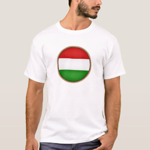 Koel Hongarije vlag zegel T-shirt
