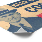Koel houden met Coolidge voor President Poster (Hoek)