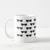 Koel-iconische winkS Black Sunbril Pattern Koffiemok (Links)