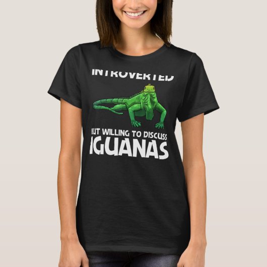 Koel Iguana voor mannen Dierlijke reptielant Herpe T-shirt (Voorkant)