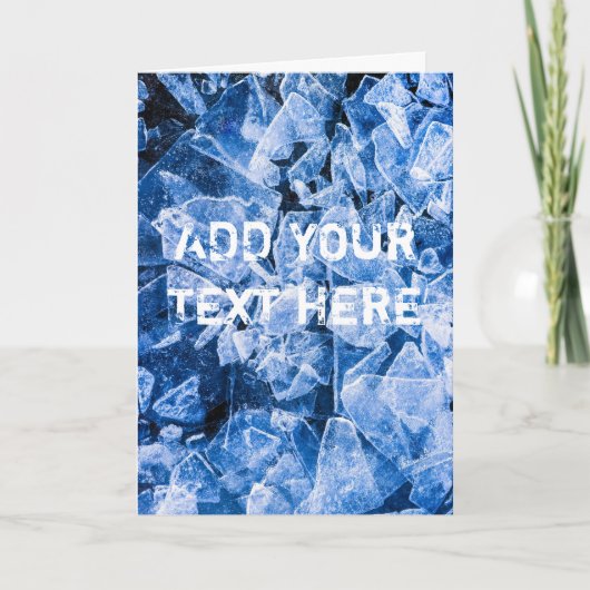 Koel ijs voor de hete zomer kaart (Voorkant)