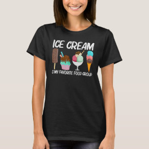 Koel ijs voor mannen Gelato-cone, bevroren de T-shirt