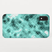 Koel Ijsblauw tegels Patroon Case-Mate iPhone Case (Achterkant (horizontaal))