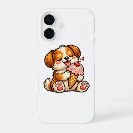 Koel Ijsje Hond iPhone 16 Hoesje