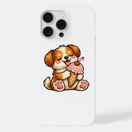 Koel Ijsje Hond iPhone Hoesje (Achterkant)