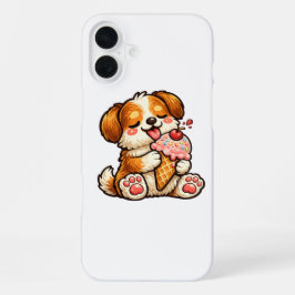 Koel Ijsje Hond iPhone 16 Plus Hoesje
