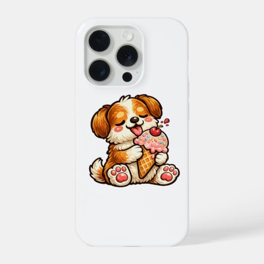Koel Ijsje Hond iPhone Hoesje (Achterkant)