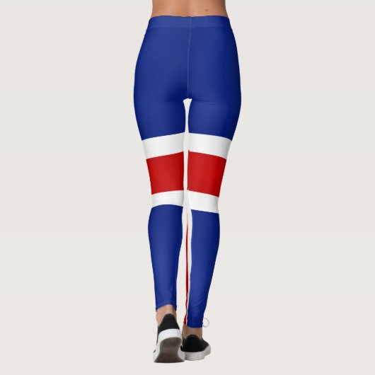 Koel-IJslandse vlaggenMode Leggings (Achterkant)
