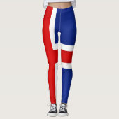 Koel-IJslandse vlaggenMode Leggings (Voorkant)