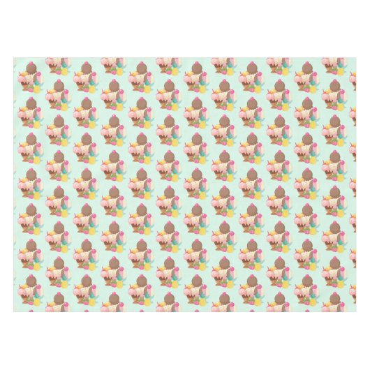 Koel ijspatroon horizontaal tafelkleed (Voorkant (Horizontaal))