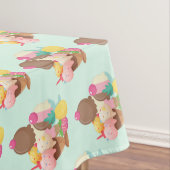 Koel ijspatroon horizontaal tafelkleed (Voorbeeld)