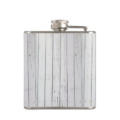 Koel in bril als een zwarte fles heupfles (Achterkant)