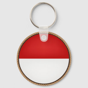 Koel Indonesisch vlaggenzegel Sleutelhanger