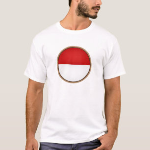 Koel Indonesisch vlaggenzegel T-shirt