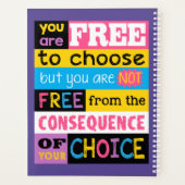 Koel Inspirerend Citaat Motivatie Slogan Planner (Achterkant)