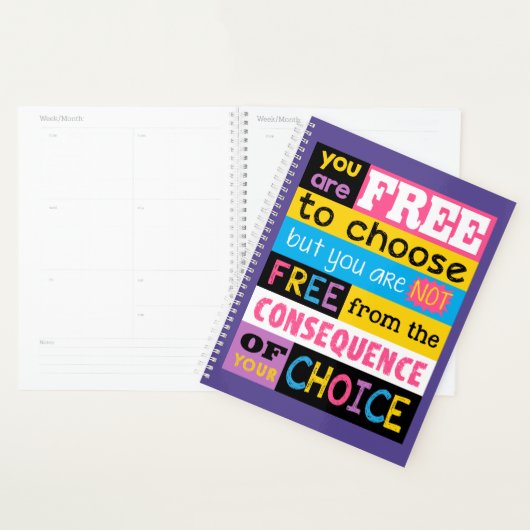 Koel Inspirerend Citaat Motivatie Slogan Planner (Display)
