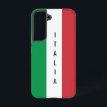 Koel Italiaanse vlag van Italië Samsung Galaxy S22 Samsung Galaxy Hoesje<br><div class="desc">Koel de Italiaanse vlag van Italië Samsung Galaxy S22 Hoesje. Maak je eigen persoonlijke telefoondekking voor hem of haar. Moderne typografische vormgeving met landvlag. Koel het nieuwe hoesje van de beschermer met één van een soort druk. Unieke cadeauideeën voor feestdagen of feestdagen. Voeg uw eigen douanenaam of citaat toe. Tricolore-afbeelding....</div>