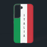 Koel Italiaanse vlag van Italië Samsung Galaxy S22 Samsung Galaxy Hoesje<br><div class="desc">Koel de Italiaanse vlag van Italië Samsung Galaxy S22 Hoesje. Maak je eigen persoonlijke telefoondekking voor hem of haar. Moderne typografische vormgeving met landvlag. Koel het nieuwe hoesje van de beschermer met één van een soort druk. Unieke cadeauideeën voor feestdagen of feestdagen. Voeg uw eigen douanenaam of citaat toe. Tricolore-afbeelding....</div>