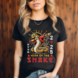 Koel Jaar van de Slang 2025 Chinese Zodiac T-shirt