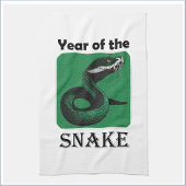 Koel Jaar van de Slang Chinese Zodiac Theedoek