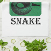 Koel Jaar van de Slang Chinese Zodiac Theedoek (Gevouwen)