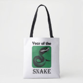 Koel Jaar van de Slang Chinese Zodiac Tote Bag (Voorkant)