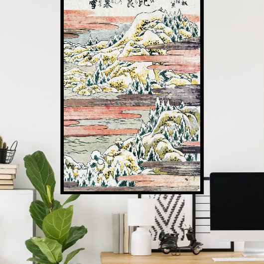 Koel japans berggebied poster (Thuiskantoor)