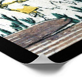 Koel japans  berggebied poster (Hoek)