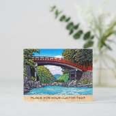 Koel japans groot bosareaal briefkaart (Staand voorkant)