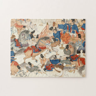 Koel-japans -koepeldier-strijder legpuzzel