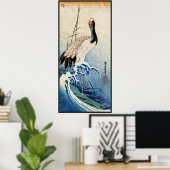 Koel japans kraanvogel poster (Thuiskantoor)