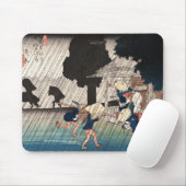 Koel-japans oejgose-regenachtige dag muismat (Met muis)