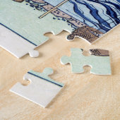 Koel japans  oekio-e landschap legpuzzel (Zijkant)