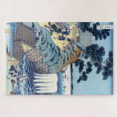 Koel japans  oekio-e landschap legpuzzel (Horizontaal)