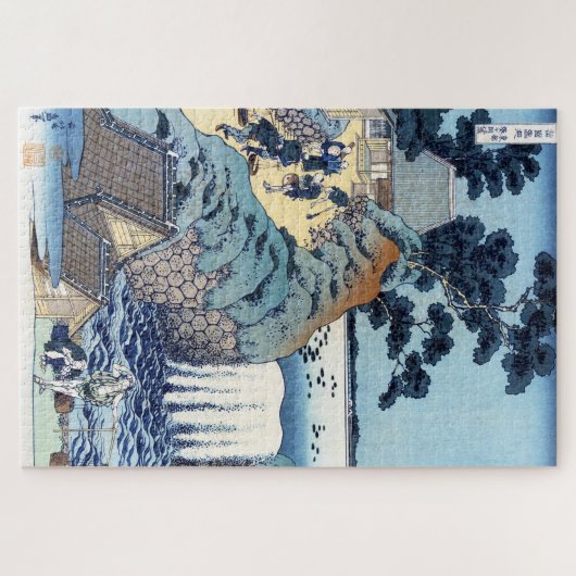 Koel japans  oekio-e landschap legpuzzel (Horizontaal)