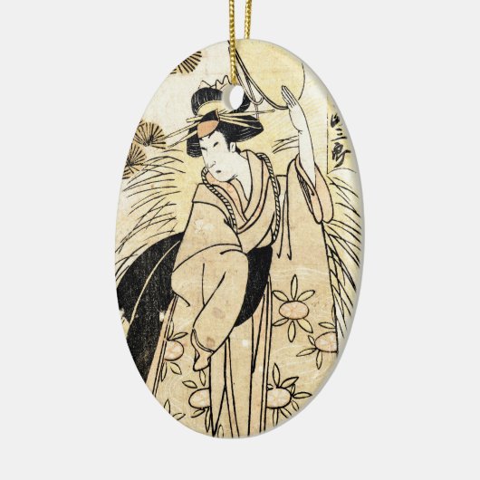 Koel japans oud tattoo keramisch ornament (Links)