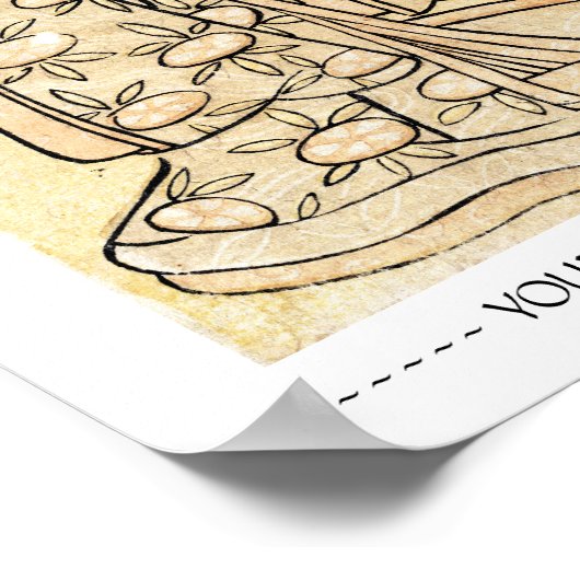 Koel japans oud  tattoo poster (Hoek)