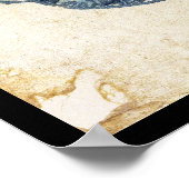 Koel-japans oude  ukiyo-e-geisha-scroll poster (Hoek)