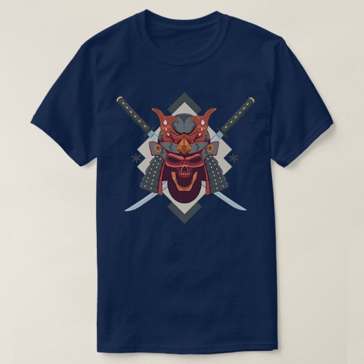 Koel Japans Samurai Japan Warrior Sword Fighter T-shirt (Design voorkant)