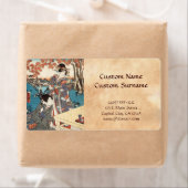 Koel japans  ukiyo-e geisha etiket (Insitu)