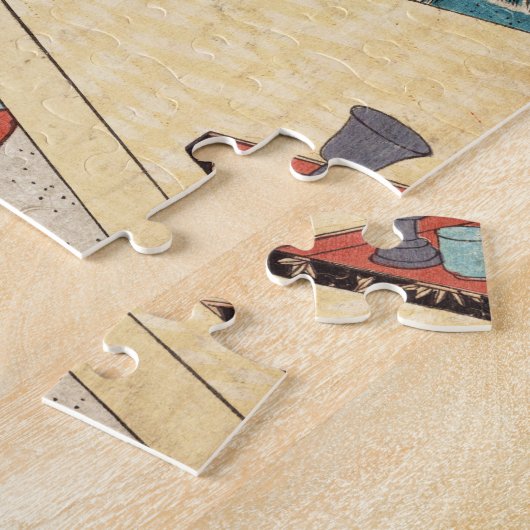 Koel japans  ukiyo-e geisha legpuzzel (Zijkant)