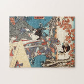 Koel japans ukiyo-e geisha legpuzzel (Horizontaal)