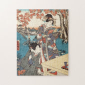 Koel japans  ukiyo-e geisha legpuzzel (Verticaal)