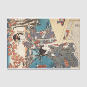 Koel japans ukiyo-e geisha tissuepapier