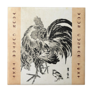 Koel japans ukiyo-e-inktrooster tegeltje