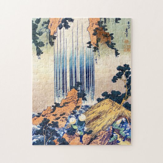 Koel japans  ukiyo-e waterfall Hokusai Legpuzzel (Verticaal)