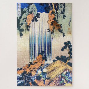 Koel japans  ukiyo-e waterfall Hokusai Legpuzzel